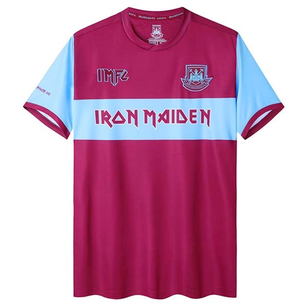 Camiseta Iron Maiden x West Ham Primera Equipación Retro